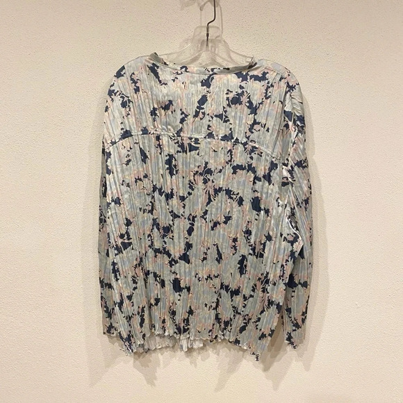 NWT Vince Lotus Print Crinkle Top Size 3X - Picture 4 of 5